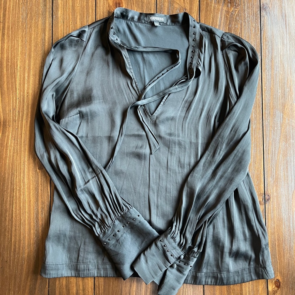 Black studded blouse